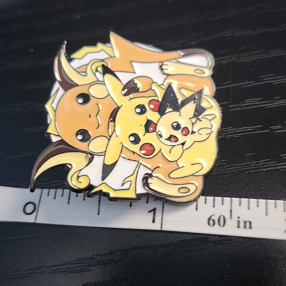 Pokemon Pikachu Evolutions Inspired Enamel Pin - Picture 3 of 4